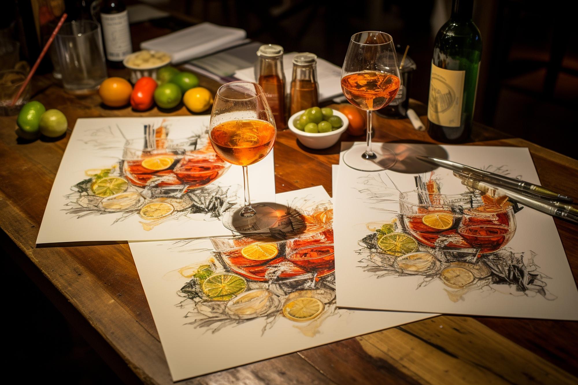 Tasting menu layout and notes